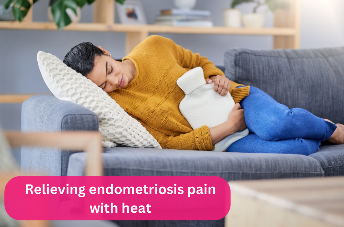 Pain relief for endometriosis using heat